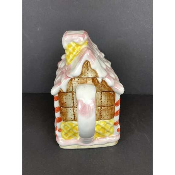 Vintage Matt Hromalik Gingerbread Christmas Teapot Hand Painted Otagiri Japan - Picture 5 of 14